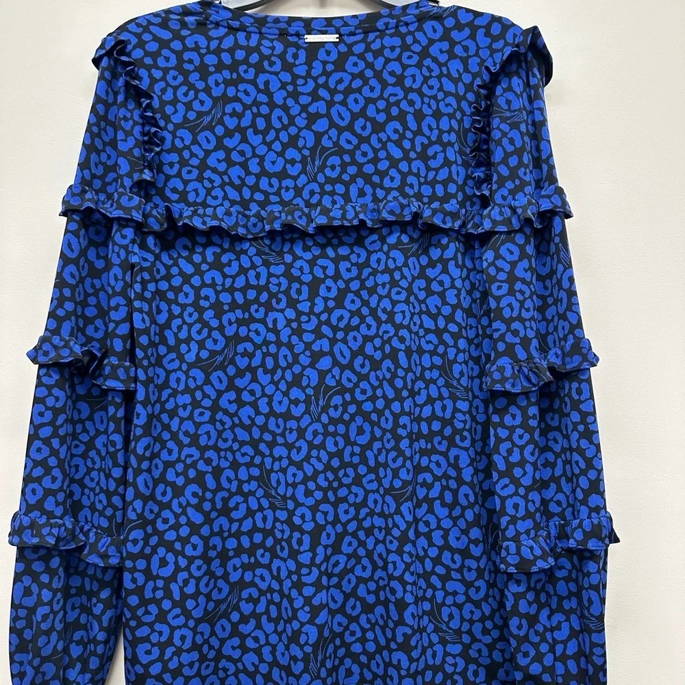 Michael Kors Women's Knit Top Size S Long Sleeve Multi Colored Blouse Shirt